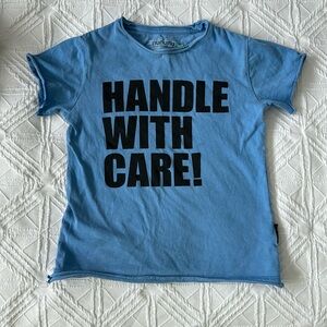 NUNUNU | Distressed Hem Shirt | Size 4-5T